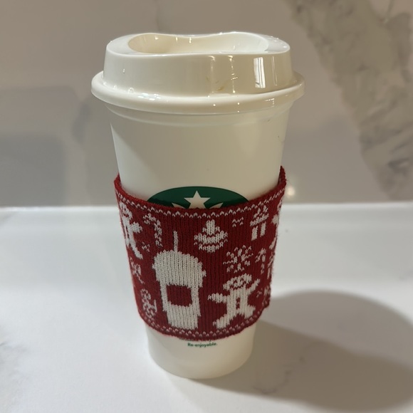 Starbucks reusable cup and sleeve - Picture 3 of 3